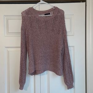 American Eagle Blush Colored Knit Sweater